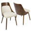 Chaise d'appoint rembourrée en bois massif Hassen-641294869