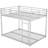 Metal Full Over Bunk Bed, Silver - Design  This Is A Fictional Certification For Demonstration Purposes. Use Real Certifications If Applicable. Metal, -  Note: This Violates Rule And Just-1396937042-1396937053