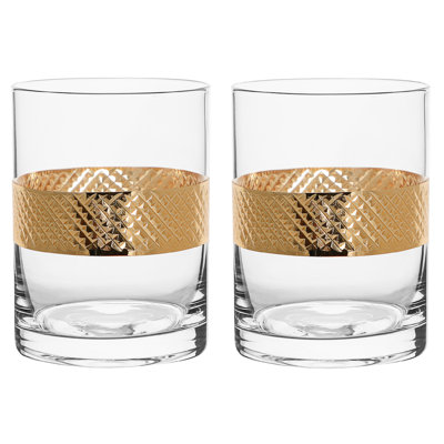 Caerphilly 400ml Crystal Whiskey Glass Set
