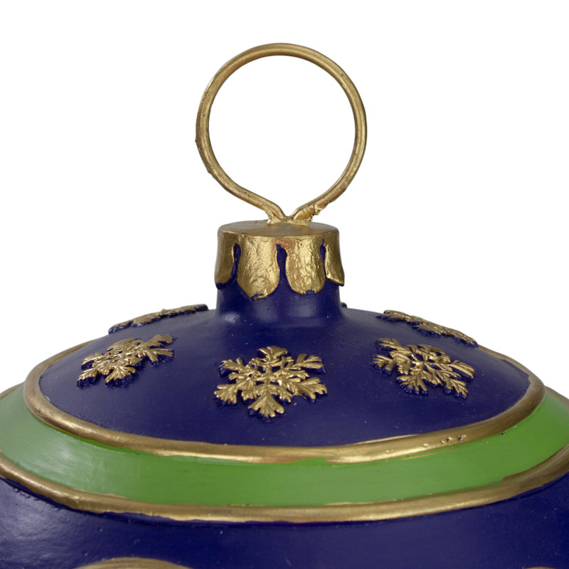 Décoration de table 12 po bleu et or
