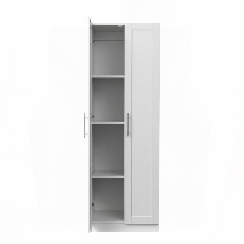 Armoire haute avec portes et tablettes