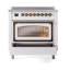 Cuisinière à induction 36 pouces avec 5 éléments à induction ILVE Nostalgie II Series Noblesse-535650742
