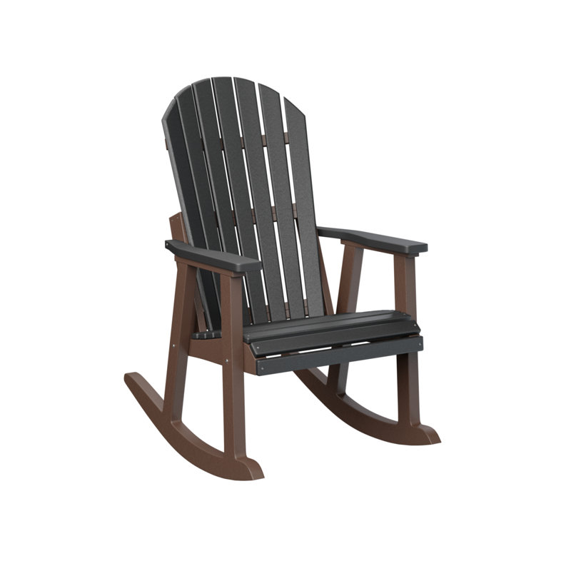 Fauteuil berçant berlinois berlinois, Black Top/Chocolate Brown Base