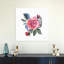 Joyeuse rose abstraite, fleur rose contemporaine, impression d'art mural-1815451492