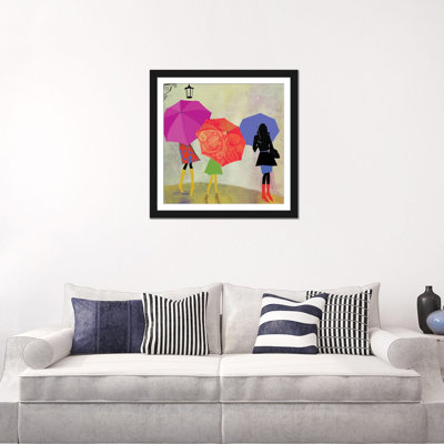 « parasol filles », impression sur toile