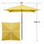 Parasol de marché carré 6,5 pi Tempo-1329866933