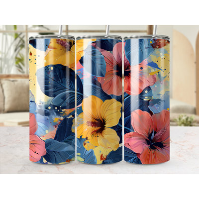 Choose Handmade Tumblers 591 mL Vacuum Insulated Stainless Steel (18/8) Travel Tumbler with Straw