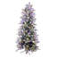 Sapin de noël artificiel blanc 7,5 pi vert/sapin de noël artificiel avec 1200 couleur blanc chaud et lumières multicolores