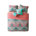 Corail / turquoise / vert / rose