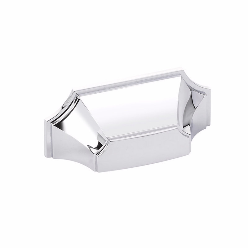 Empire Cup / Bin Pull, Polished Chrome
