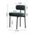 Short Plush Upholstered Metal Dining Chairs-580583878