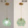 Flower Petals Tiffany-Style Ceiling Pendant Light With 8-Inch Shade**