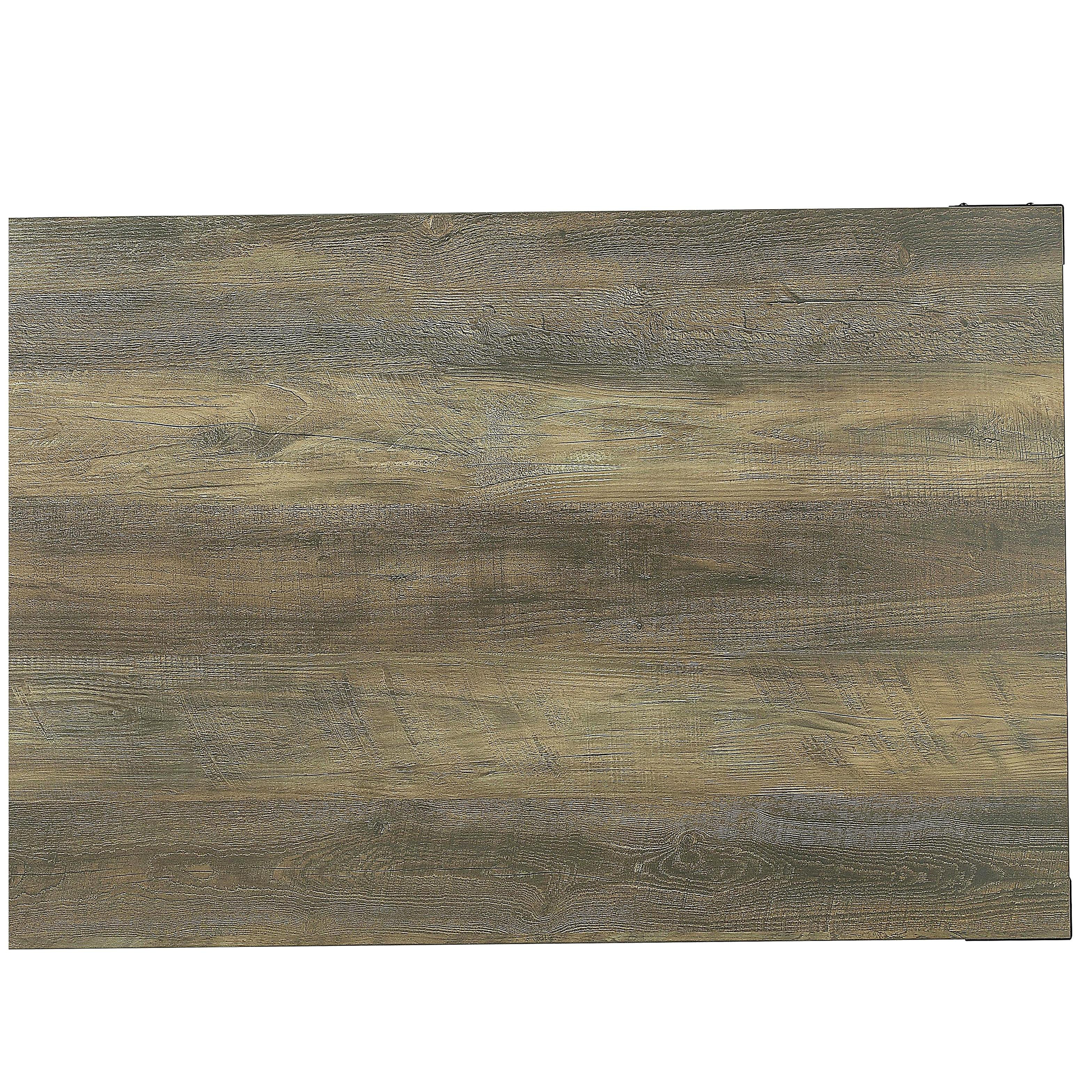 Latitude Run® Rustic oak coffee table with bottom shelf | Wayfair