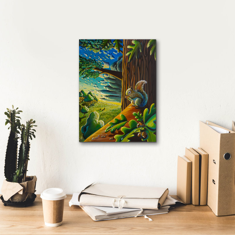 «Bambi 4» par Cindy Thornton, art mural sur toile, H 16 po x l 12 po x P 0,75 po