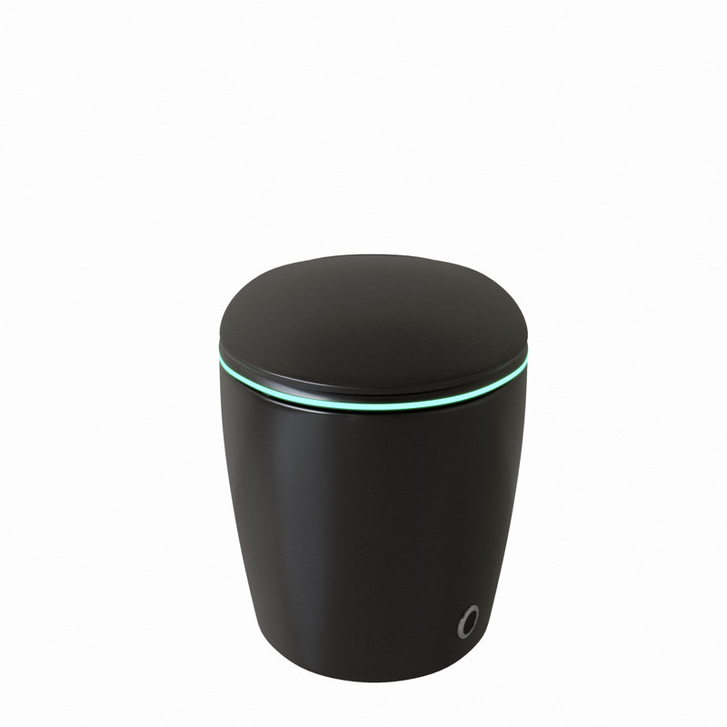 Toilettes intelligentes une pièce, céramique noire, caractéristiques modernes pour la maison