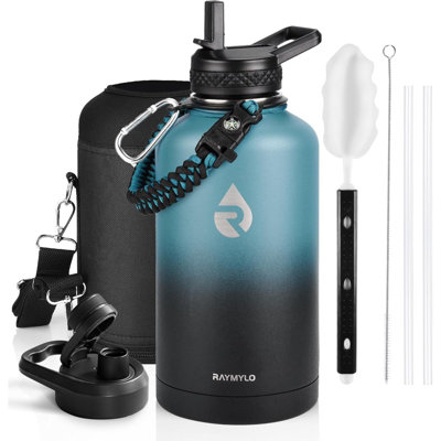 Bouteille d'eau isotherme à triple paroi en acier inoxydable pour 48 heures, étanche et non BPA