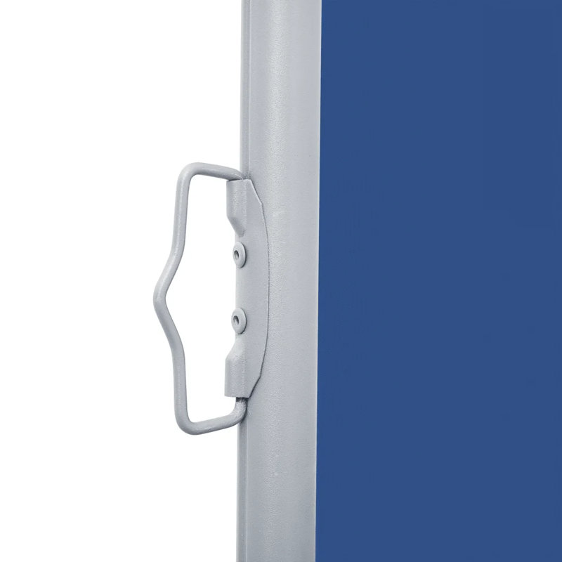 Dakota Fields 1000cm W x 0.285cm D Fabric Cover Motorised Retractable Side Awning, Blue, 120cm W x 1000cm D