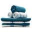 Cotton Stripe Waffle Tea Towel Kitchen Towel-1536527780
