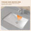 Évier de meuble-lavabo simple central 42 po x P 22 po avec dosseret de 4 po en marbre gris-122282471