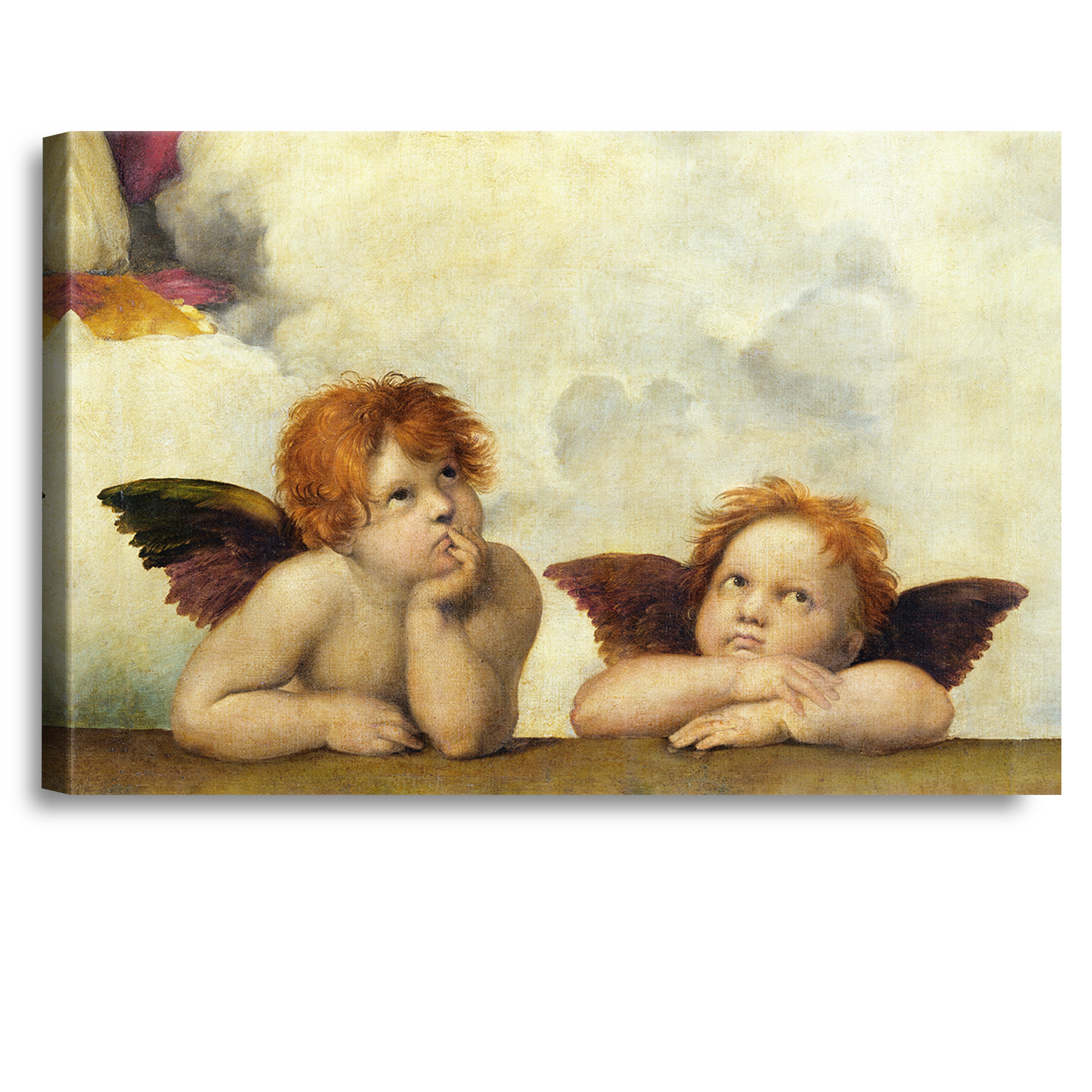 Trinx Two Angels Cherubs (detail of the Sistine Madonna) by Raphael ...
