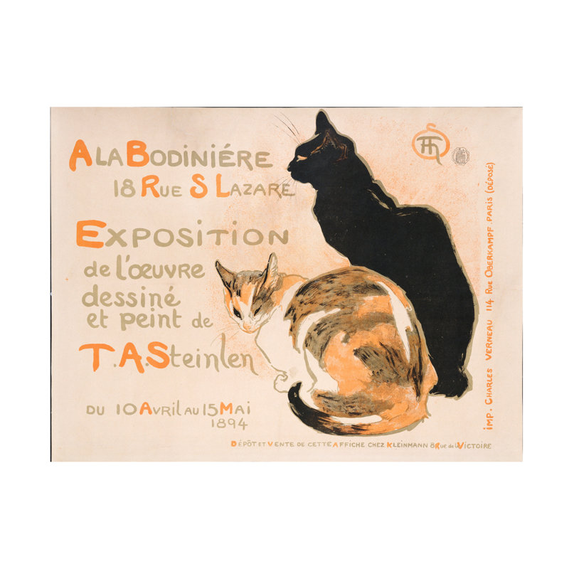 Art sur toile Theophile, Alexander Steinlen, H 14 po x l 19 po