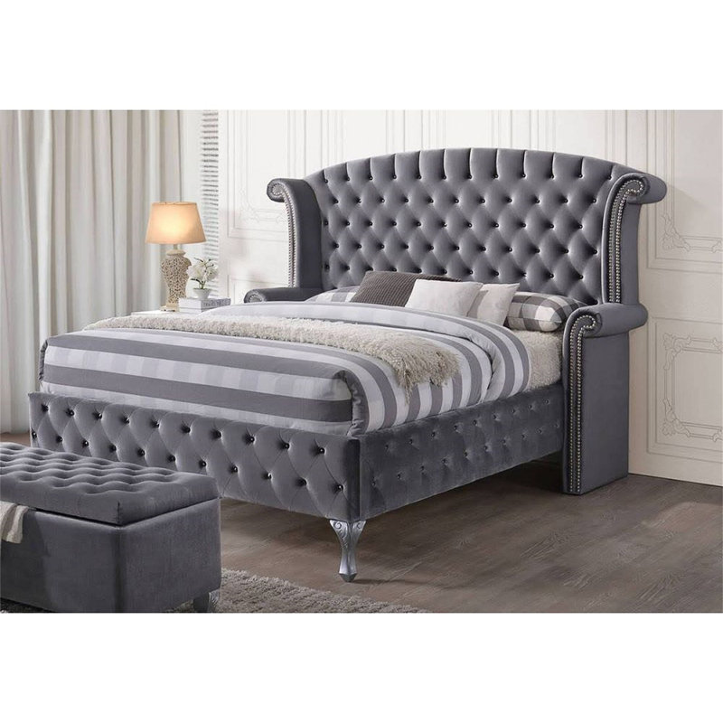 Macaire Upholstered Platform Bed, Queen