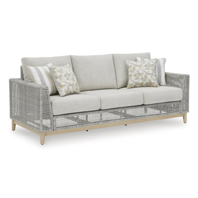 Canapé d'extérieur avec coussin Muallam