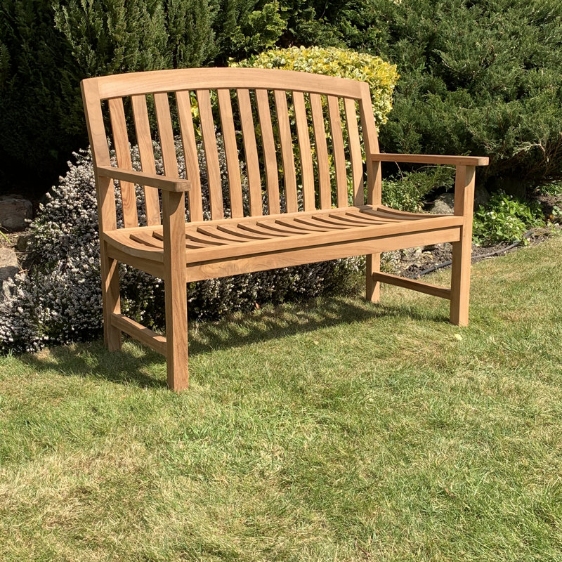 Hartlepool Zaire Teak Bench, H 93 x W 120 x D 53cm