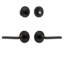 Ageless Iron Loch Rosette Entry Set with Single Cylinder Deadbolt and Dirk Lever-1255880512-1255880519
