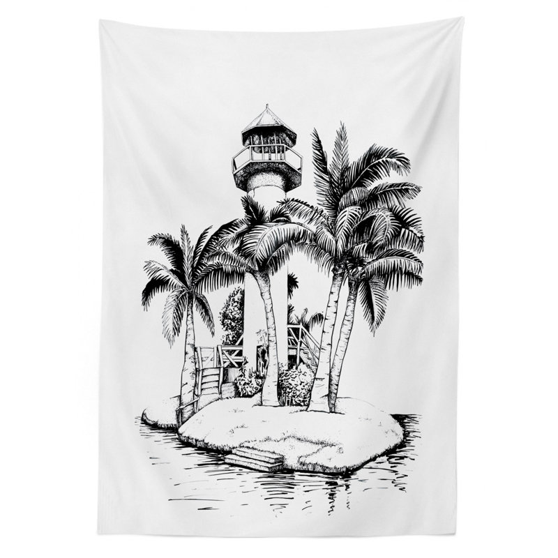 Tropical Tablecloth, 90" x 60"