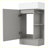 Modern Bathroom Vanity Cabinet with Two-tier Shelf-104981890