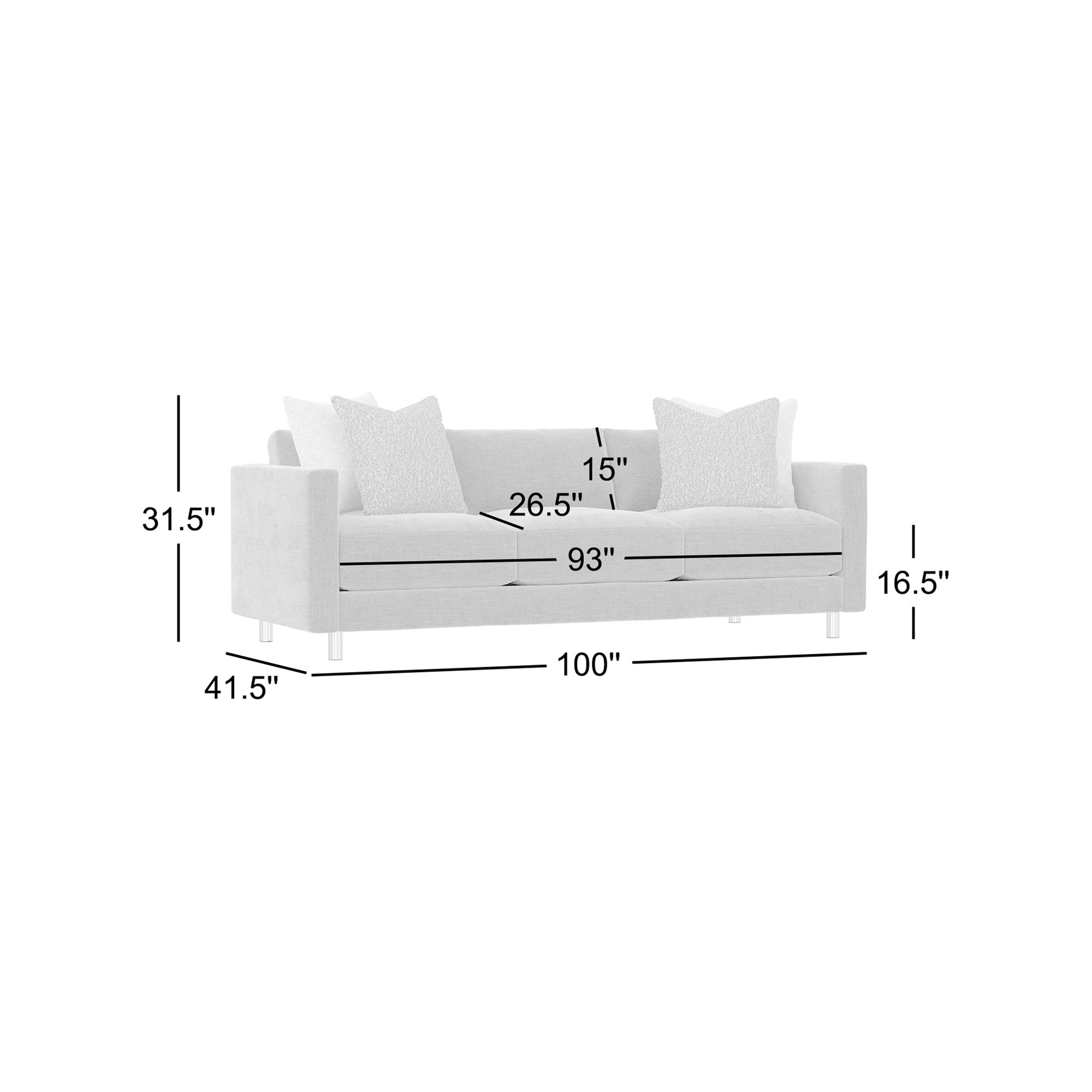 Bernhardt Dakota Sofa, Ecru 5548-100
