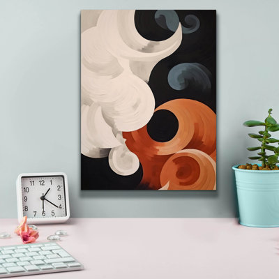 Toile abstraite de 26 po x 34 po, George Oliver, «Abstract Clouds No 2» par Andreas Magnusson