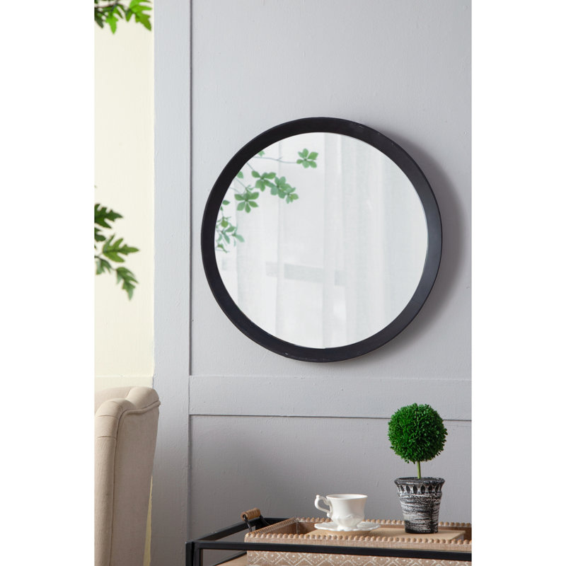 Miroir décoratif Mango, Noir