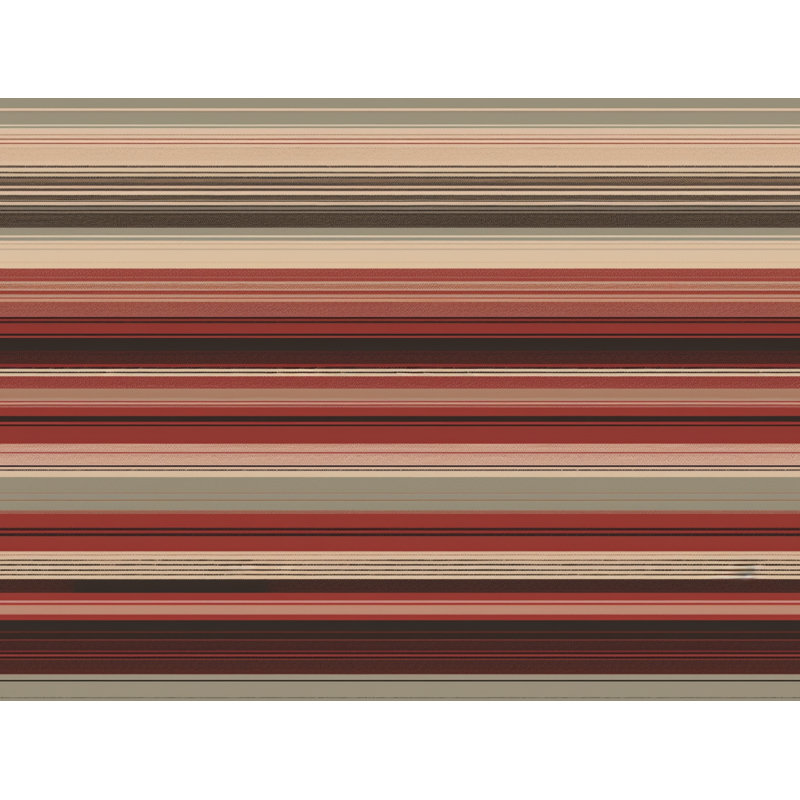 Paisley Bedding, Queen Duvet Cover, Brown/Red Striped 1