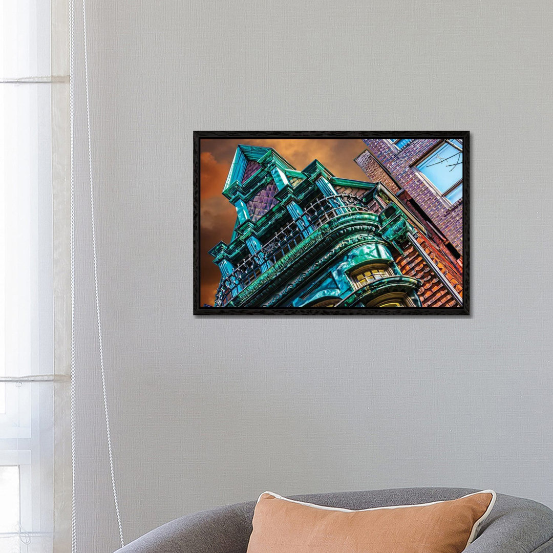 Victorian On Dearborn And Goethe Chicago von Raymond Kunst - Gallery-Wrapped Canvas Giclée on Canvas