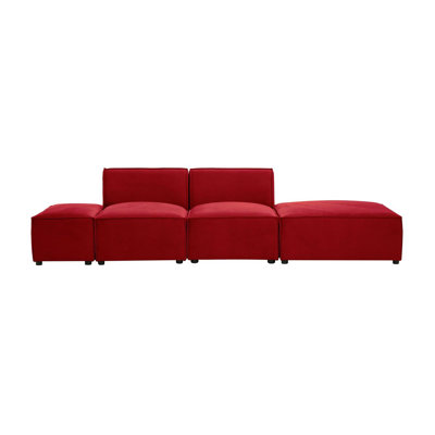 Rolandus 4 Seater Velvet Sofa