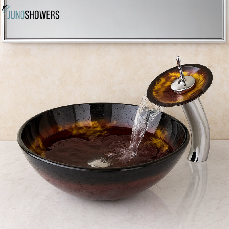 Robinet de lavabo en bronze huilé avec style rétro et poignées en croix faciles à tourner