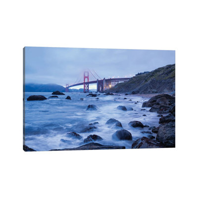 Golden Gate Bridge I by Mateusz Piesiak - Wrapped Canvas Print