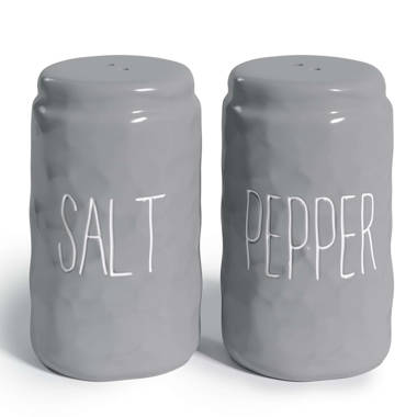 JoyJolt Revere Glass Salt and Pepper Shaker, 2 oz Set