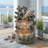 20'' Ocean-Themed Outdoor Fountain With LED Lights & 3W ETL Pump – Shell & Starfish Design
