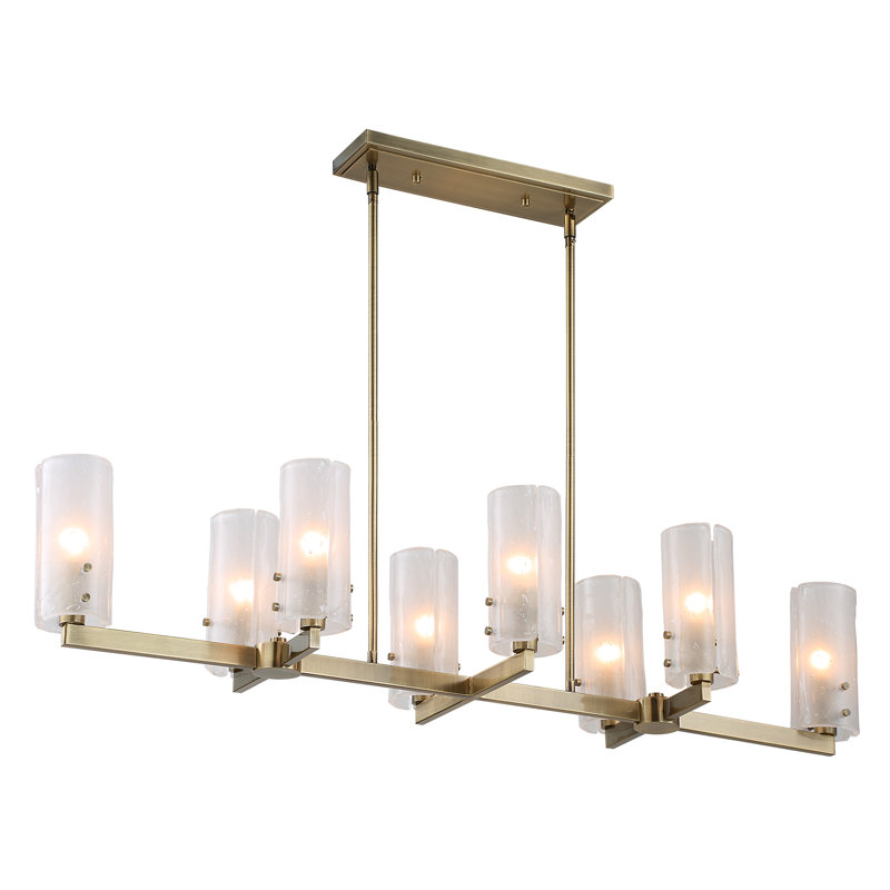 Everly Quinn Hibner 8 Light Linear Chandelier