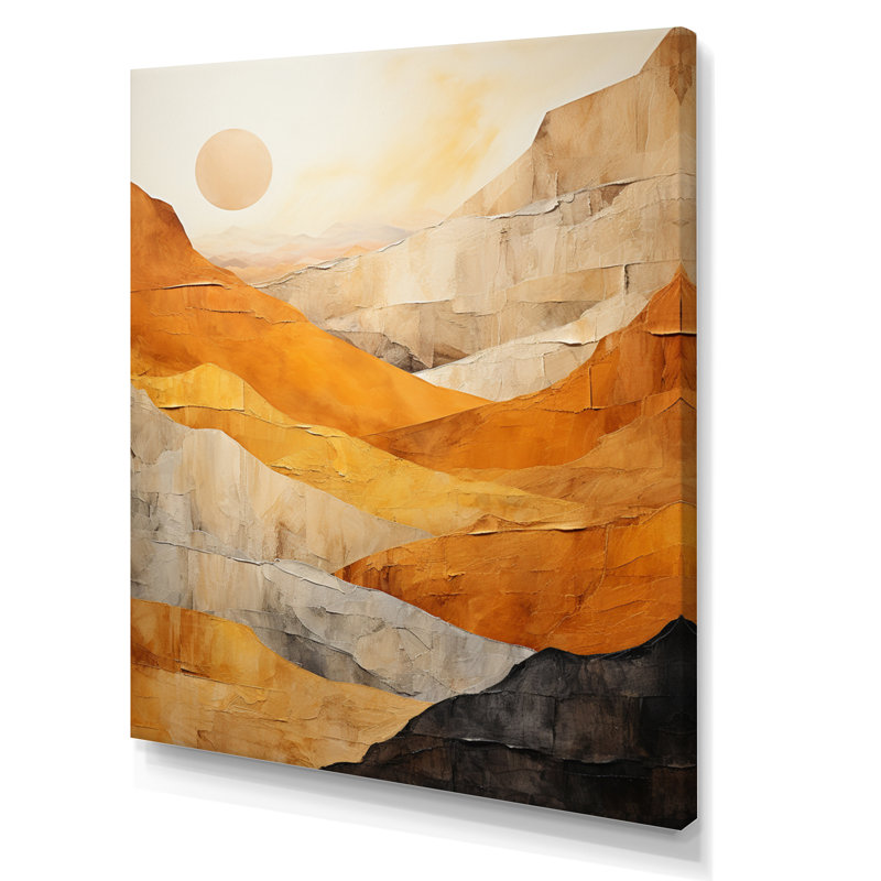 «Jacgueline Bold Canyon Mirage I», reproduction sur toile, H 32 po x l 24 po x P 1 po, Toile tendue