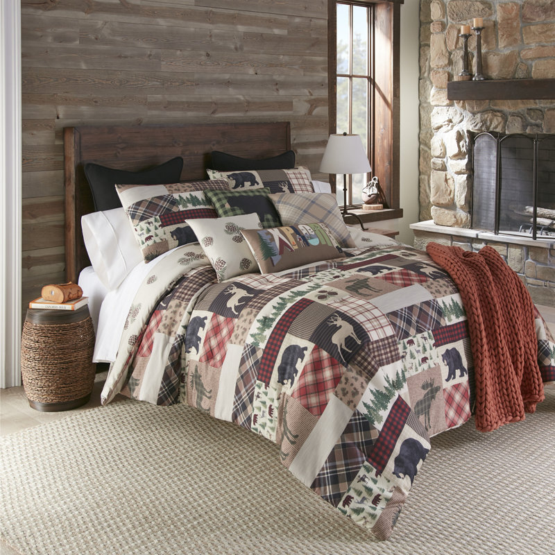 Your Lifestyle by Donna Sharp Wilderness Pine Rustic Comforter Set, King Comforter + 2 King Pillowcases