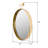 Bescott Round Metal Suspended Modern Wall Mirror-329877981