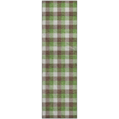 Premium Machine Washable Kian AMF1053 Plaid Rug