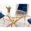 Medora Round Glass Top Dining Table