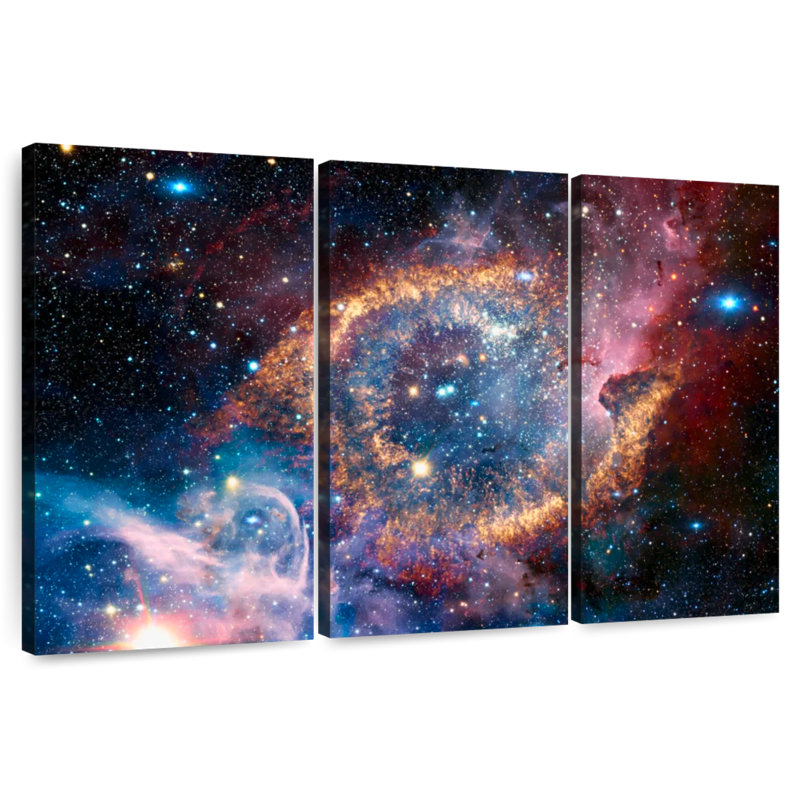 Oberle Helix Planetary Nebula, 32" H x 50" W
