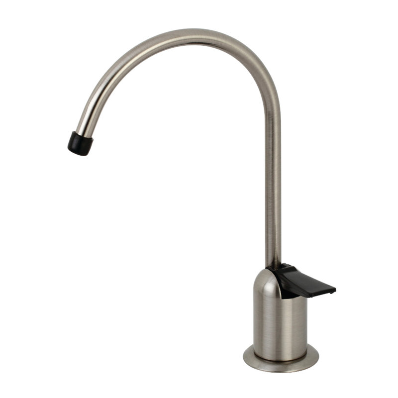 Robinet de filtration d'eau monocommande à 1 trou Kingston Brass, Acier inoxydable noir brossé