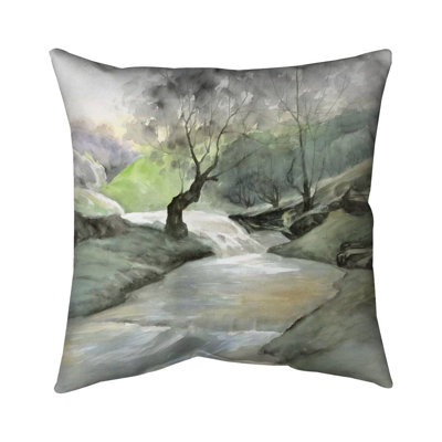 Oasis of relaxation - 16"x16" Throw pillow cover - Poly twill - Print on demand